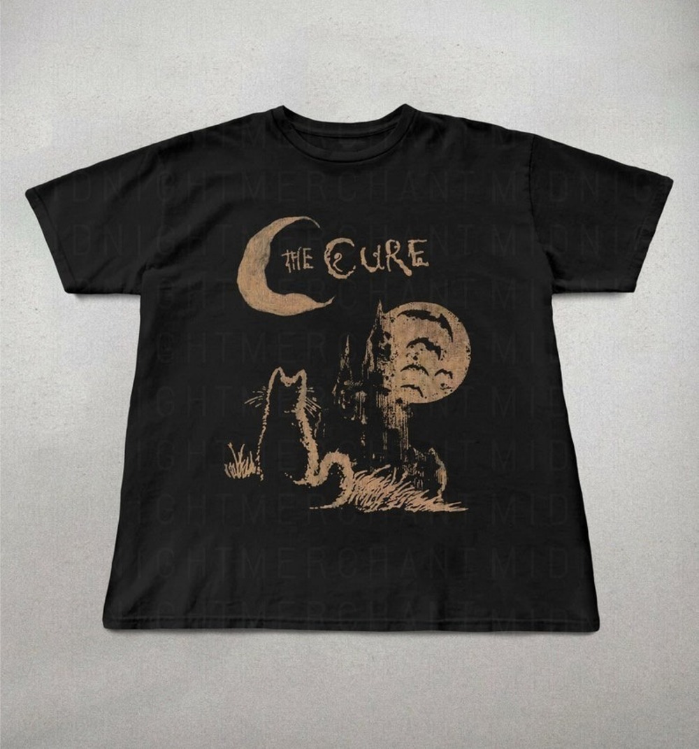 The Cure Cat Tee 90s Alt Indie Rock Unisex Shirt